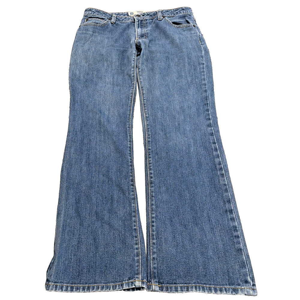 GAP Boot Cut Jeans Size 10 Regular Blue Denim Mid Rise Classic